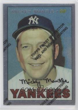 1996 Topps - Mickey Mantle Commemorative Reprints - Finest #17 - Mickey Mantle (1967 Topps)