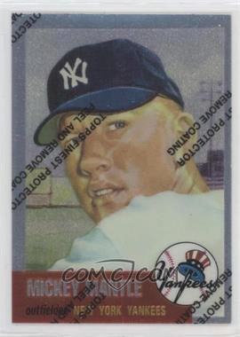 1996 Topps - Mickey Mantle Commemorative Reprints - Finest #3 - Mickey Mantle (1953 Topps)