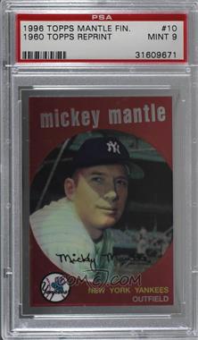 1996 Topps - Mickey Mantle Commemorative Reprints - Finest #9 - Mickey Mantle (1959 Topps) [PSA 9 MINT]