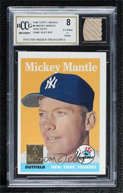 1996 Topps - Mickey Mantle Commemorative Reprints #8 - Mickey Mantle (1958 Topps) [BCCG 8 Excellent or Better]
