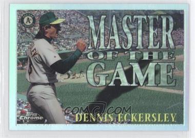 1996 Topps Chrome - Master of the Game - Refractor #MG1 - Dennis Eckersley