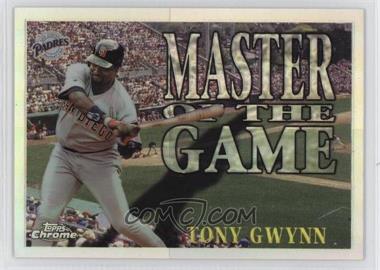 1996 Topps Chrome - Master of the Game - Refractor #MG12 - Tony Gwynn