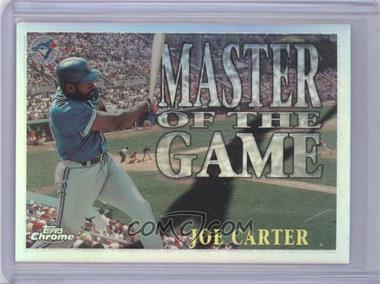 1996 Topps Chrome - Master of the Game - Refractor #MG16 - Joe Carter