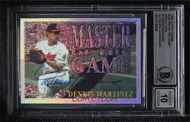 1996 Topps Chrome - Master of the Game - Refractor #MG2 - Dennis Martinez [BAS BGS Authentic]