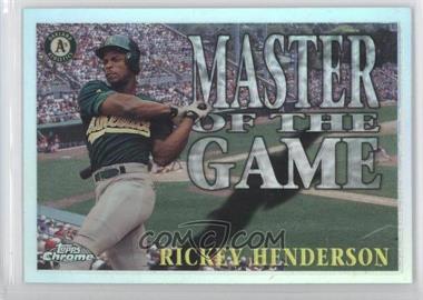 1996 Topps Chrome - Master of the Game - Refractor #MG6 - Rickey Henderson