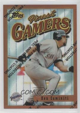 1996 Topps Finest - [Base] - Refractor #12 - Ken Caminiti