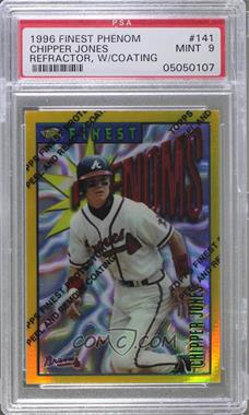 1996 Topps Finest - [Base] - Refractor #141 - Chipper Jones [PSA 9 MINT]