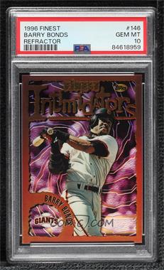 1996 Topps Finest - [Base] - Refractor #146 - Barry Bonds [PSA 10 GEM MT]