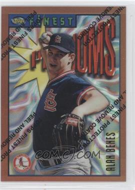 1996 Topps Finest - [Base] - Refractor #76 - Alan Benes