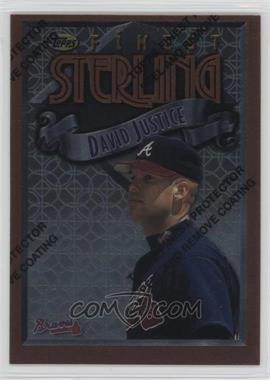 1996 Topps Finest - [Base] #248 - David Justice