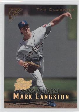 1996 Topps Gallery - [Base] - Player's Private Issue Missing Serial Number #4 - The Classics - Mark Langston