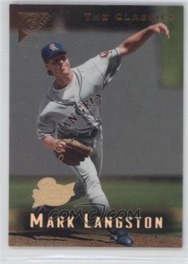 1996 Topps Gallery - [Base] - Player's Private Issue #4 - The Classics - Mark Langston /999