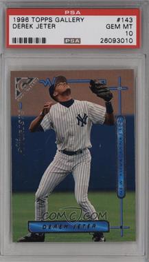 1996 Topps Gallery - [Base] #143 - The Futurists - Derek Jeter [PSA 10 GEM MT]