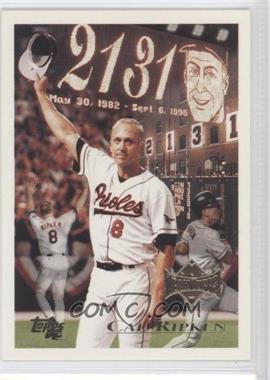 1996 Topps Team Topps - Wal-Mart Baltimore Orioles #96 - Cal Ripken Jr.