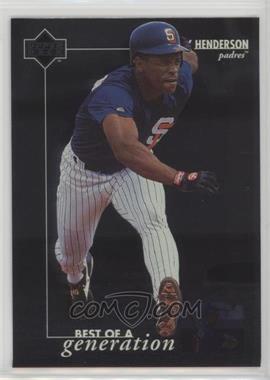 1996 Upper Deck - [Base] #378 - Best of a Generation - Rickey Henderson