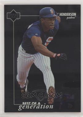 1996 Upper Deck - [Base] #378 - Best of a Generation - Rickey Henderson