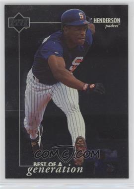 1996 Upper Deck - [Base] #378 - Best of a Generation - Rickey Henderson