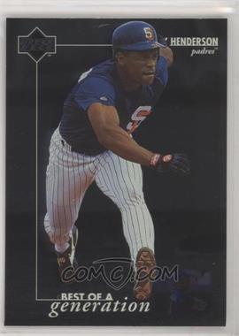 1996 Upper Deck - [Base] #378 - Best of a Generation - Rickey Henderson [EX to NM]