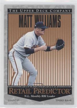 1996 Upper Deck - Retail Predictor #R49 - Matt Williams