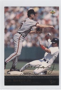 1996 Upper Deck - The Ripken Collection - Jumbo Gold Signature #10 - Cal Ripken Jr.