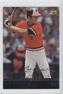 1996 Upper Deck - The Ripken Collection - Jumbo Gold Signature #19 - Cal Ripken Jr.