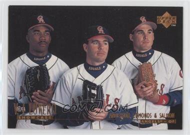 1996 Upper Deck - V.J. Lovero Showcase #VJ16 - Garret Anderson, Tim Salmon, Jim Edmonds