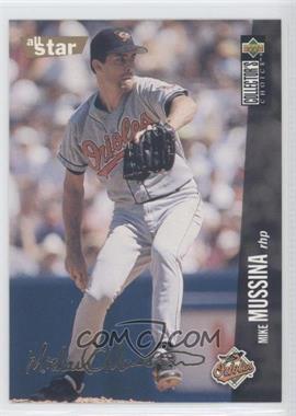 1996 Upper Deck Collector's Choice - [Base] - Gold Signature #465 - Mike Mussina
