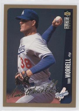 1996 Upper Deck Collector's Choice - [Base] - Gold Signature #585 - Todd Worrell