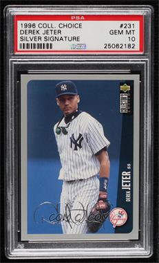 1996 Upper Deck Collector's Choice - [Base] - Silver Signature #231 - Derek Jeter [PSA 10 GEM MT]