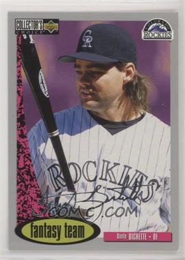 1996 Upper Deck Collector's Choice - [Base] - Silver Signature #278 - Dante Bichette