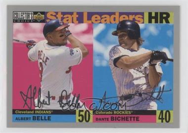 1996 Upper Deck Collector's Choice - [Base] - Silver Signature #3 - Dante Bichette, Albert Belle