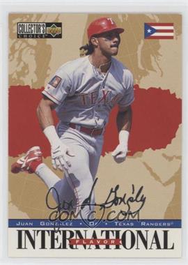 1996 Upper Deck Collector's Choice - [Base] - Silver Signature #338 - Juan Gonzalez