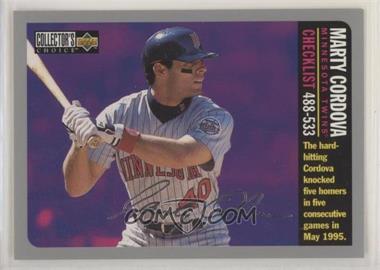 1996 Upper Deck Collector's Choice - [Base] - Silver Signature #755 - Marty Cordova