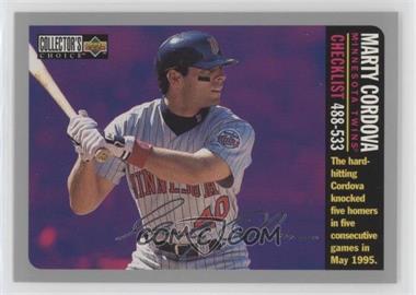 1996 Upper Deck Collector's Choice - [Base] - Silver Signature #755 - Marty Cordova