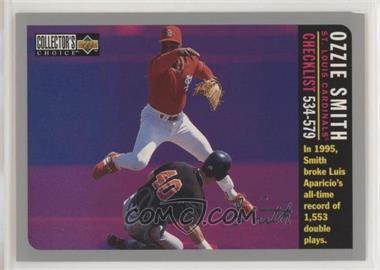 1996 Upper Deck Collector's Choice - [Base] - Silver Signature #756 - Ozzie Smith [EX to NM]