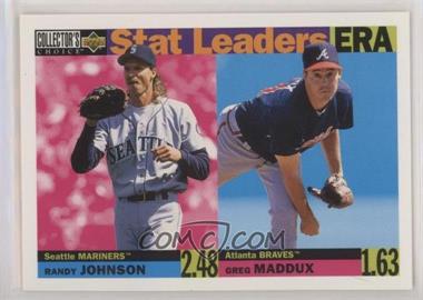 1996 Upper Deck Collector's Choice - [Base] #8 - Randy Johnson, Greg Maddux