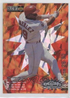 1996 Upper Deck Collector's Choice - You Crash the Game #CG28.1 - Juan Gonzalez (June 28-30)