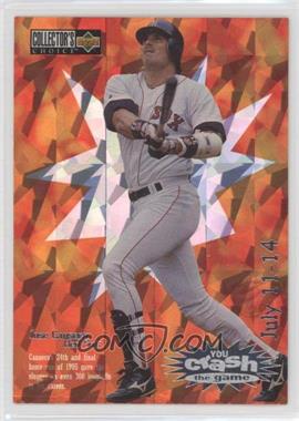 1996 Upper Deck Collector's Choice - You Crash the Game #CG5.2 - Jose Canseco (July 11-14)