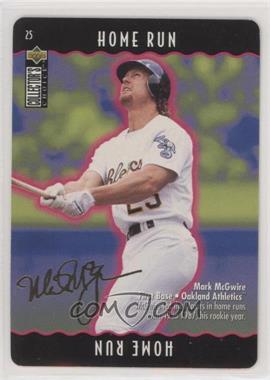 1996 Upper Deck Collector's Choice - You Make the Play - Gold Signature #25.1 - Mark McGwire (Home Run)