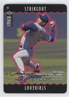 1996 Upper Deck Collector's Choice - You Make the Play - Gold Signature #29.1 - Hideo Nomo (Strikeout)