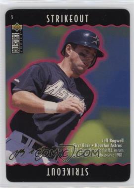 1996 Upper Deck Collector's Choice - You Make the Play - Gold Signature #3.1 - Jeff Bagwell (Strikeout)