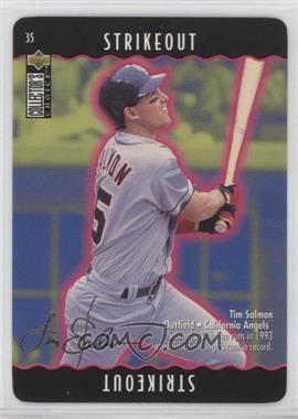 1996 Upper Deck Collector's Choice - You Make the Play - Gold Signature #35.1 - Tim Salmon (Strikeout)