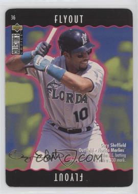1996 Upper Deck Collector's Choice - You Make the Play - Gold Signature #36.1 - Gary Sheffield (Flyout)
