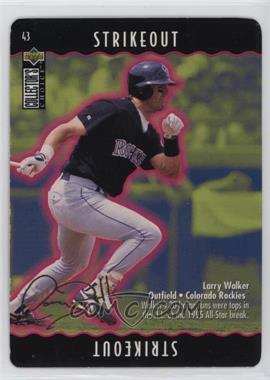 1996 Upper Deck Collector's Choice - You Make the Play - Gold Signature #43.1 - Larry Walker (Strikeout) [EX to NM]