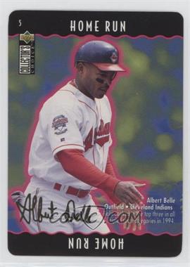 1996 Upper Deck Collector's Choice - You Make the Play - Gold Signature #5.1 - Albert Belle (Home Run)