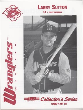 1996 Wichita Wranglers Team Issue - [Base] #4 - Larry Sutton