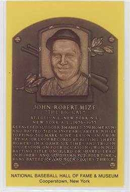 1997-2018 National Baseball Hall of Fame and Museum Postcards - [Base] - Scenic Art #_JOMI - Inducted 1981 - Johnny Mize [Good to VG‑EX]