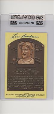 1997-2018 National Baseball Hall of Fame and Museum Postcards - [Base] - Scenic Art #_LOBO - Inducted 1970 - Lou Boudreau [CAS Certified Sealed]