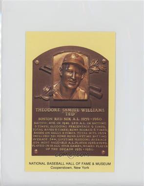 1997-2018 National Baseball Hall of Fame and Museum Postcards - [Base] - Scenic Art #_TEWI.1 - Inducted 1966 - Ted Williams (Looking forward)