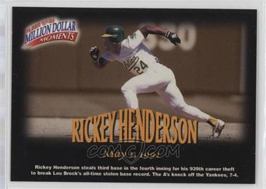 1997-98 Fleer Million Dollar Moments - [Base] #24 - Rickey Henderson